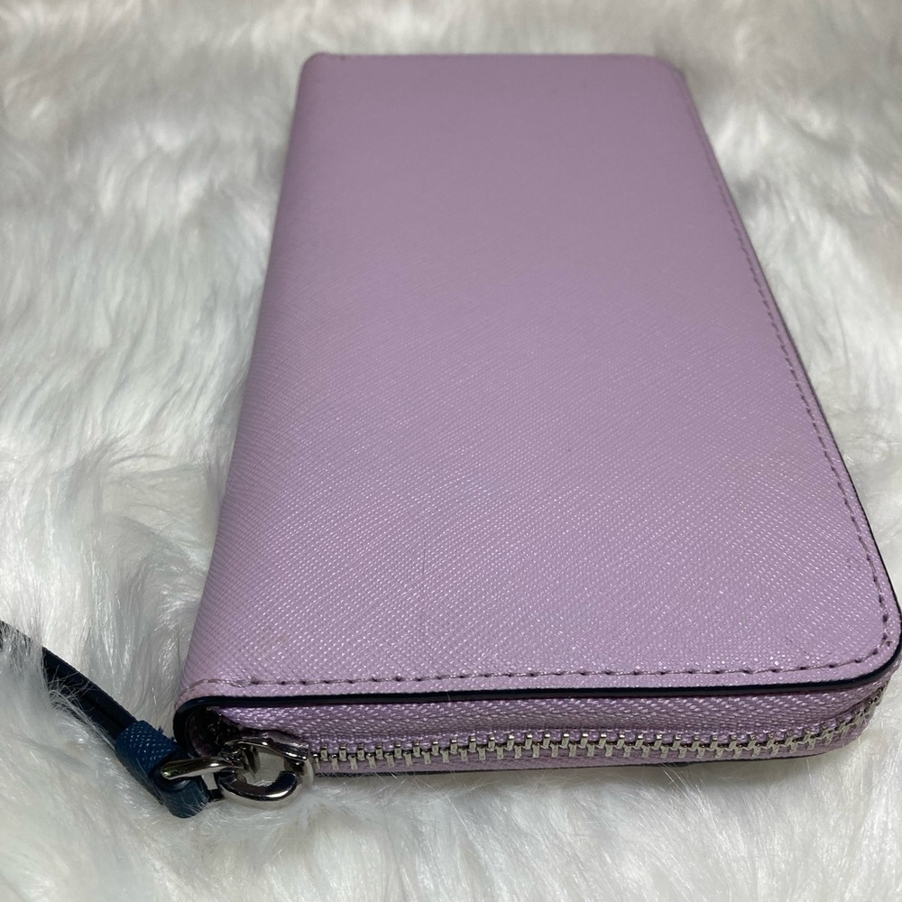 NWOT ♠️ Kate Spade New York Cameron LG Continental wallet Lavender and Blue - Picture 4 of 6